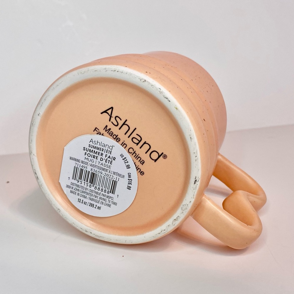 Ashland Peach Stoneware Mugs - Picture 4 of 4
